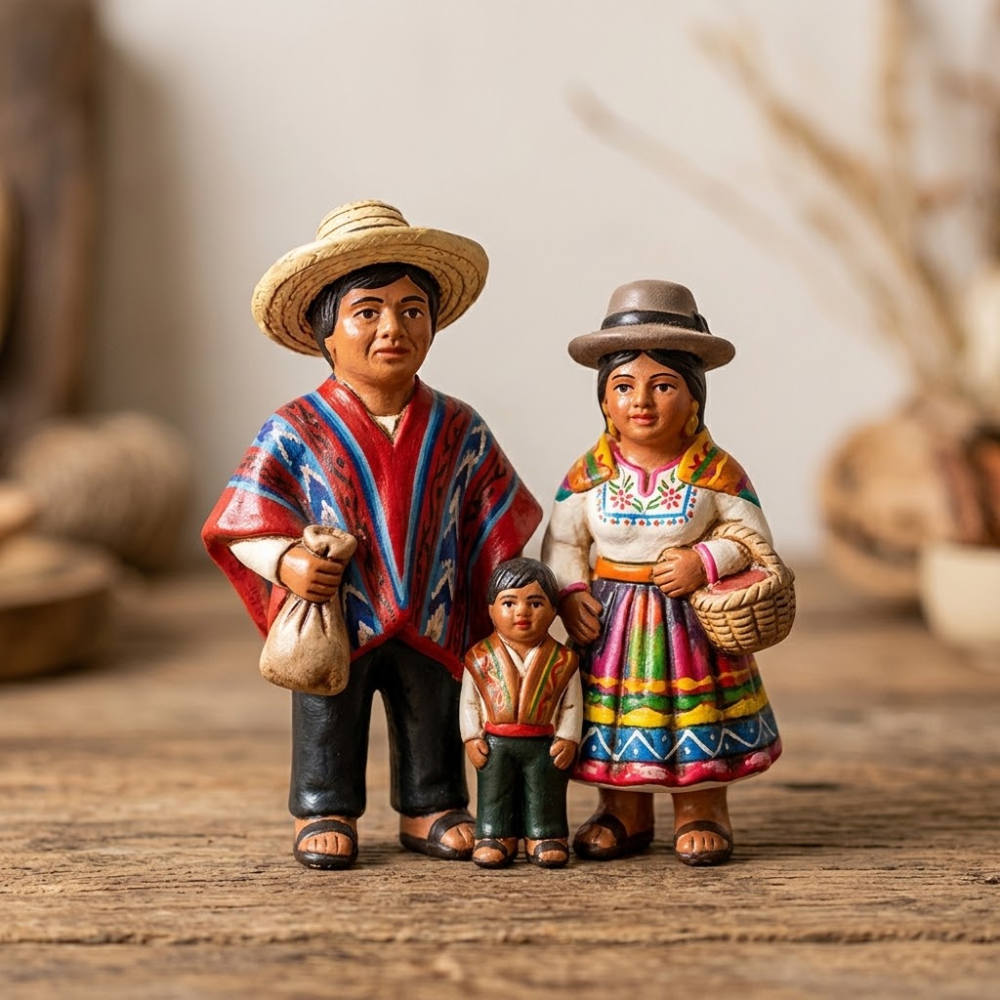 Figura de campesino ecuatoriano