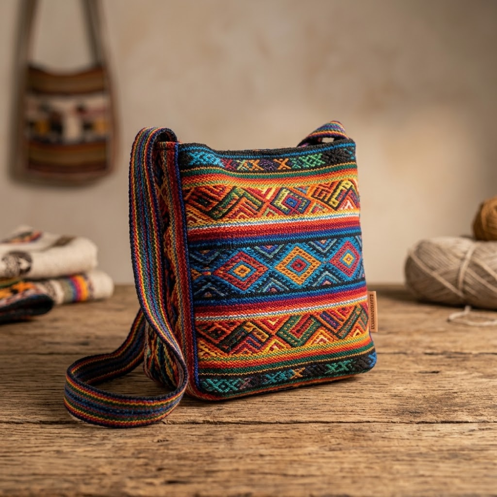 Morral tejido a mano